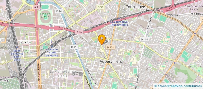 localisation de l'entreprise PHARMACIE DE L'AVENUE ROOSEVELT  AUBERVILLIERS