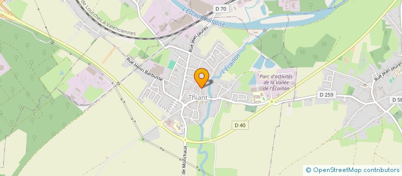 localisation de l'entreprise PHARMACIE DE L'ECAILLON  THIANT