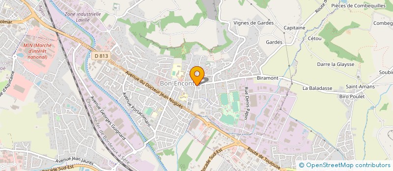 localisation de l'entreprise PHARMACIE DE L'EGLISE à BON-ENCONTRE
