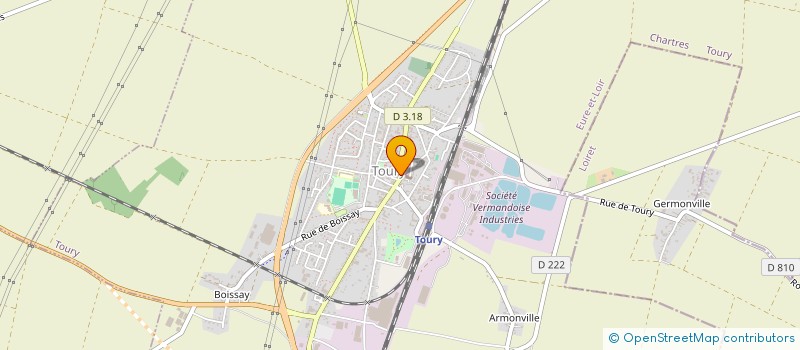 localisation de l'entreprise PHARMACIE DE L'EGLISE à TOURY