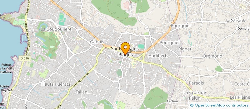 localisation de l'entreprise PHARMACIE DE L'EGLISE à SIX-FOURS-LES-PLAGES