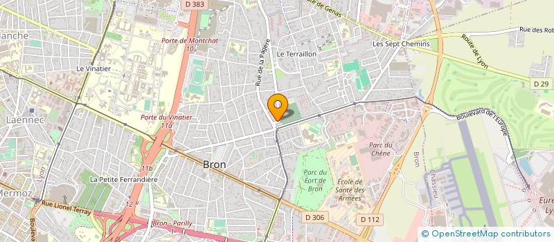 localisation de l'entreprise PHARMACIE DE L'EGLISE à BRON
