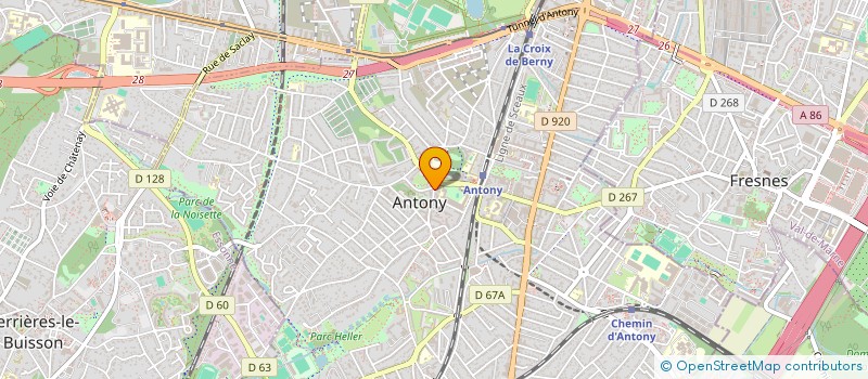 localisation de l'entreprise PHARMACIE DE L'EGLISE à ANTONY