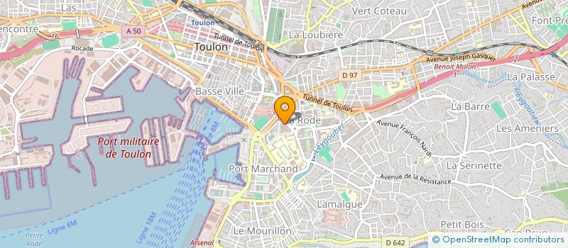 localisation de l'entreprise PHARMACIE DE L'ESCALATOR  TOULON