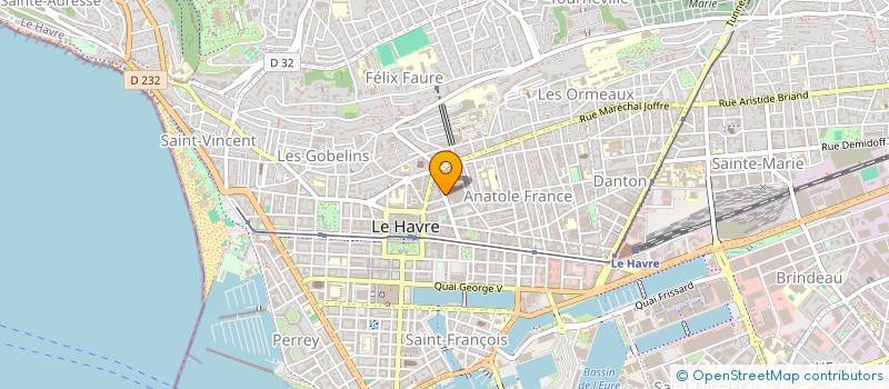 localisation de l'entreprise PHARMACIE DE L ESPACE COTY à LE HAVRE