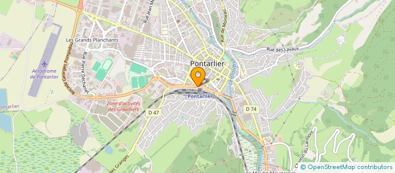 localisation de l'entreprise PHARMACIE DE L'ESPERANCE  PONTARLIER