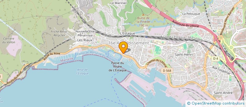 localisation de l'entreprise PHARMACIE DE L'ESTAQUE PLAGE  MARSEILLE