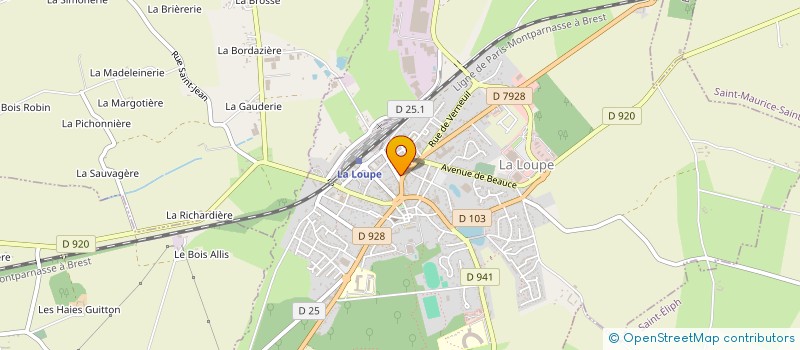 localisation de l'entreprise PHARMACIE DE L ETRIER à LA LOUPE