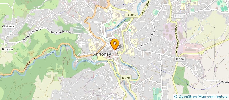 localisation de l'entreprise PHARMACIE DE L'EUROPE à ANNONAY