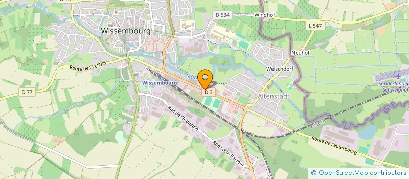 localisation de l'entreprise PHARMACIE DE L'EUROPE  WISSEMBOURG