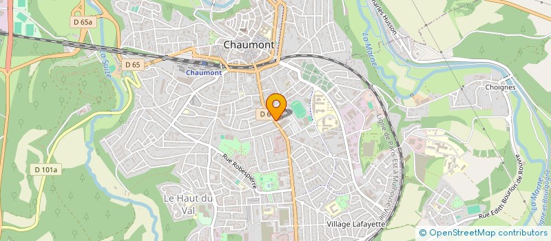 localisation de l'entreprise PHARMACIE DE L'EUROPE à CHAUMONT