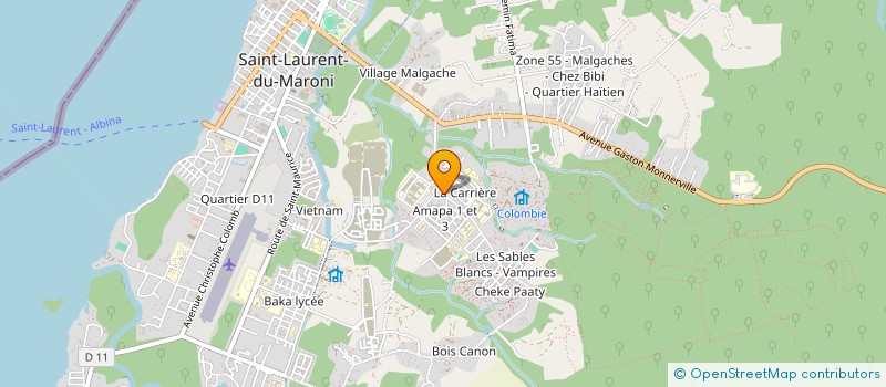 localisation de l'entreprise PHARMACIE DE L'HOPITAL à SAINT-LAURENT-DU-MARONI