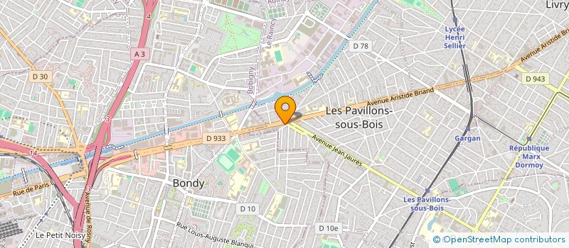 localisation de l'entreprise PHARMACIE DE L'HOPITAL à LES PAVILLONS-SOUS-BOIS