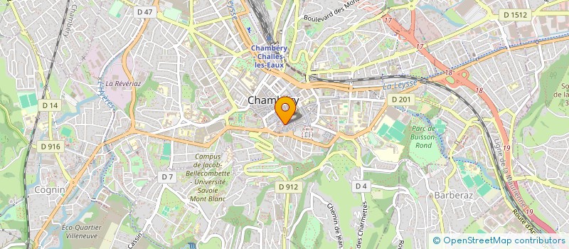 localisation de l'entreprise PHARMACIE DE L HORLOGE à CHAMBERY