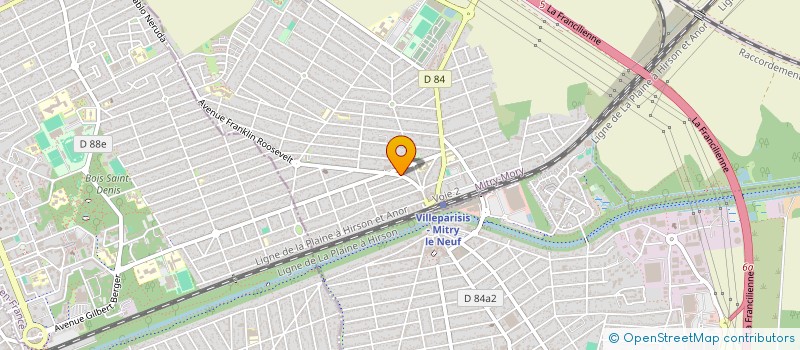 localisation de l'entreprise PHARMACIE DE L'HORLOGE  MITRY-MORY