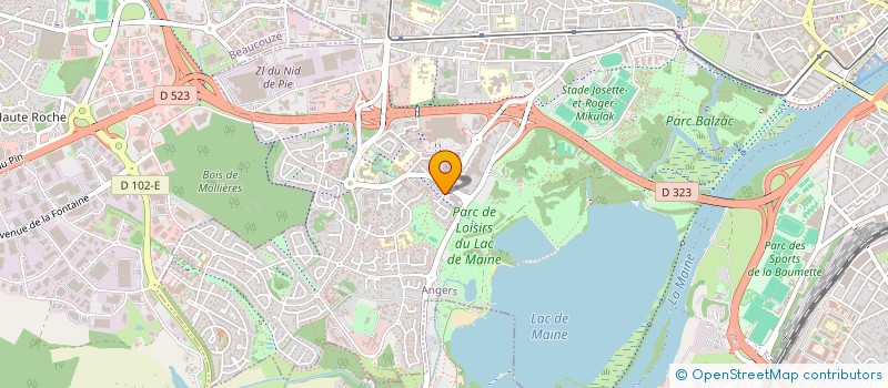 localisation de l'entreprise PHARMACIE DE L'HORLOGE  ANGERS