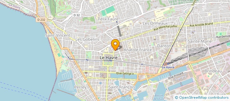 localisation de l'entreprise PHARMACIE DE L'HOTEL DE VILLE à LE HAVRE