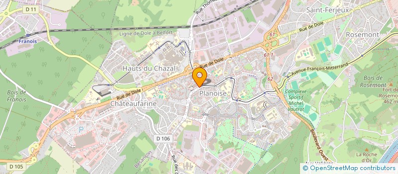 localisation de l'entreprise PHARMACIE DE L ILE DE FRANCE à BESANCON