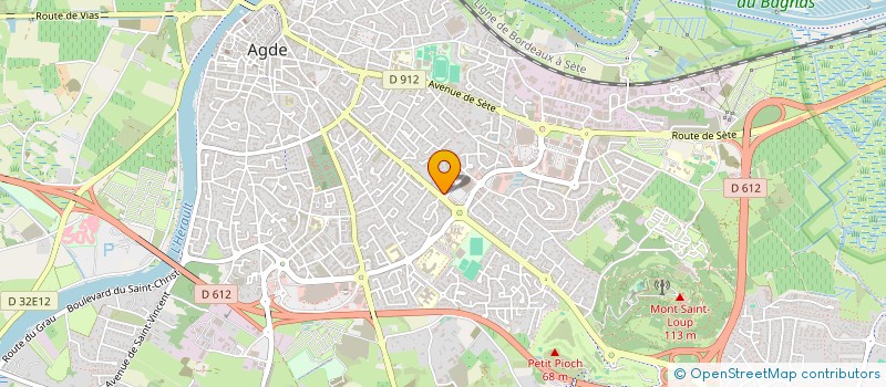 localisation de l'entreprise PHARMACIE DE L'OLIVERAIE à AGDE