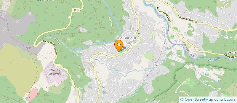 localisation de l'entreprise PHARMACIE DE L'ORANGERAIE à LE BAR-SUR-LOUP