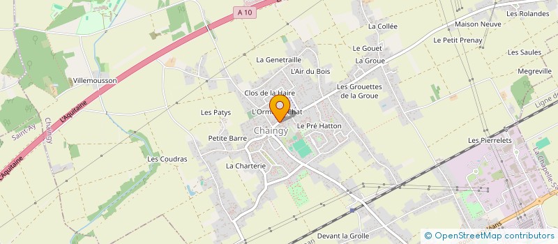 localisation de l'entreprise PHARMACIE DE L'ORME AUX CHATS à CHAINGY