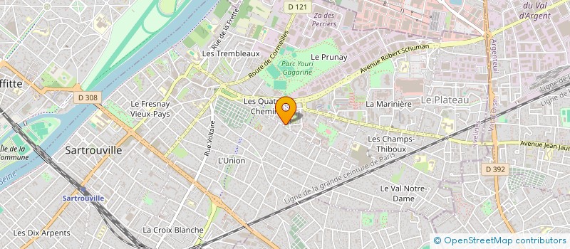 localisation de l'entreprise PHARMACIE DE L'UNION  SARTROUVILLE