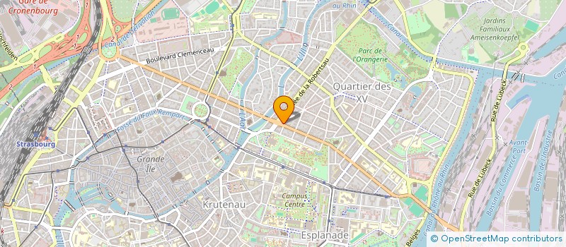 localisation de l'entreprise PHARMACIE DE L' UNIVERSITE à STRASBOURG