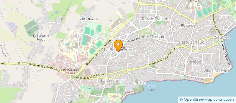 localisation de l'entreprise PHARMACIE DE LA BOULETTERIE  SAINT-NAZAIRE