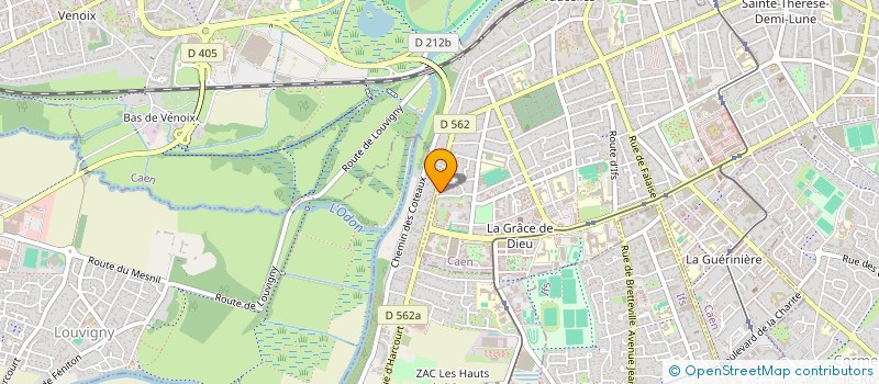 localisation de l'entreprise PHARMACIE DE LA CAVEE à CAEN