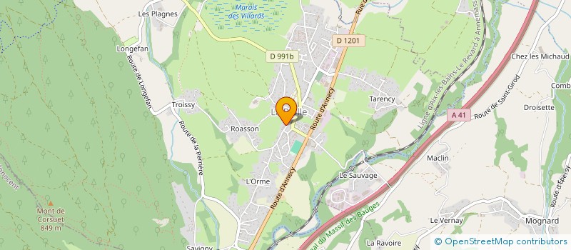 localisation de l'entreprise PHARMACIE DE LA CHAMBOTTE  ENTRELACS