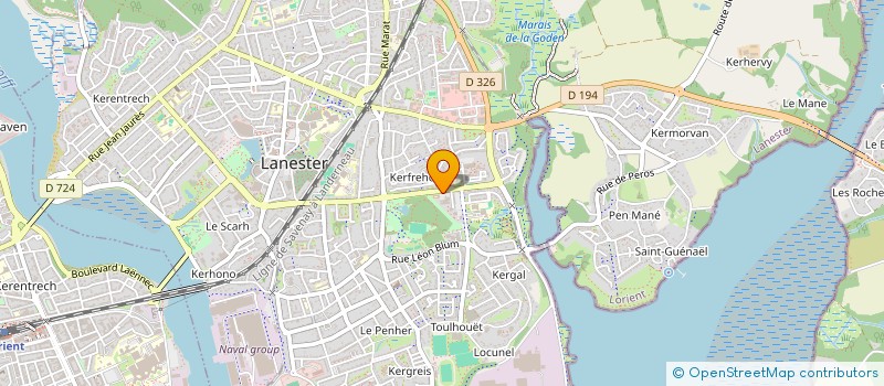 localisation de l'entreprise PHARMACIE DE LA CHATAIGNERAIE  LANESTER