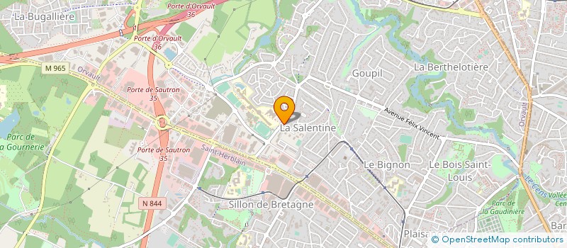 localisation de l'entreprise PHARMACIE DE LA CHOLIERE à ORVAULT