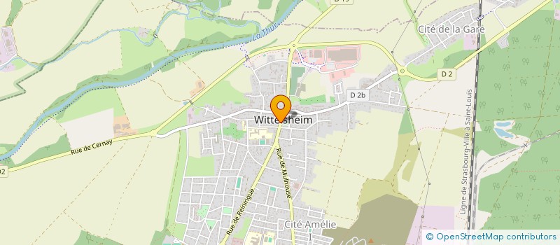 localisation de l'entreprise PHARMACIE DE LA CIGOGNE  WITTELSHEIM