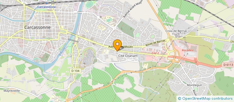 localisation de l'entreprise PHARMACIE DE LA CITE  CARCASSONNE