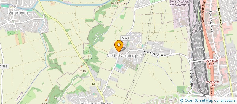 localisation de l'entreprise PHARMACIE DE LA COLLINE  NIEDERHAUSBERGEN