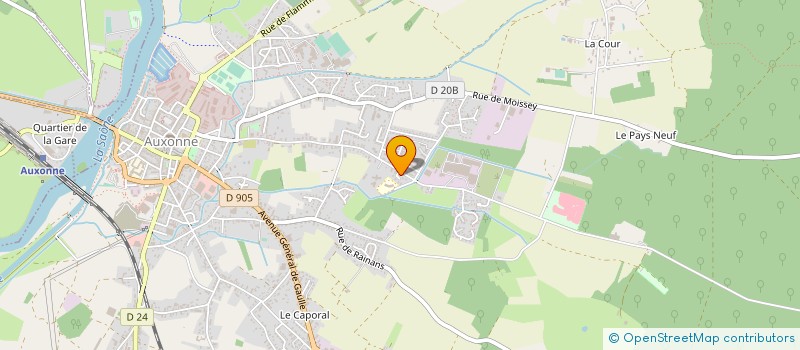 localisation de l'entreprise PHARMACIE DE LA COLOMBIERE  AUXONNE