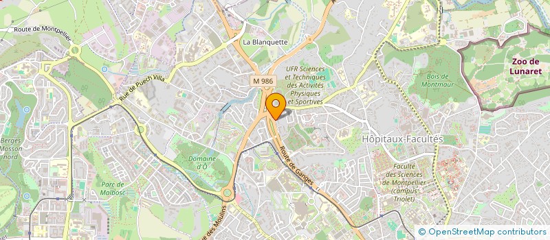 localisation de l'entreprise PHARMACIE DE LA CROIX ROUSSE à MONTPELLIER