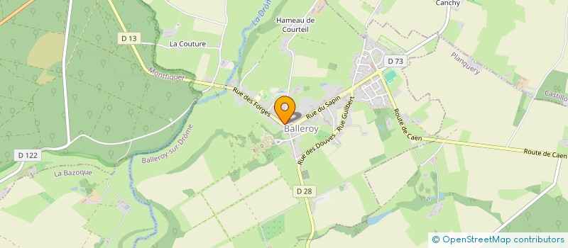 localisation de l'entreprise PHARMACIE DE LA DROME  BALLEROY-SUR-DROME