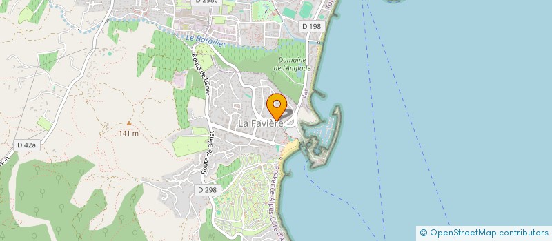 localisation de l'entreprise PHARMACIE DE LA FAVIERE  BORMES-LES-MIMOSAS