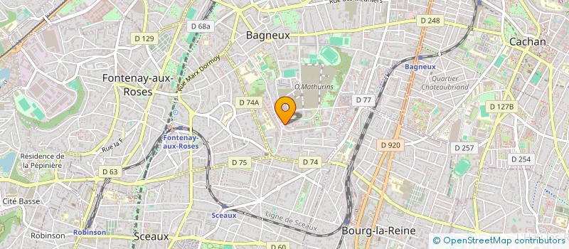 localisation de l'entreprise PHARMACIE DE LA FONTAINE à BAGNEUX