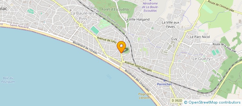 localisation de l'entreprise PHARMACIE DE LA FORET à LA BAULE-ESCOUBLAC