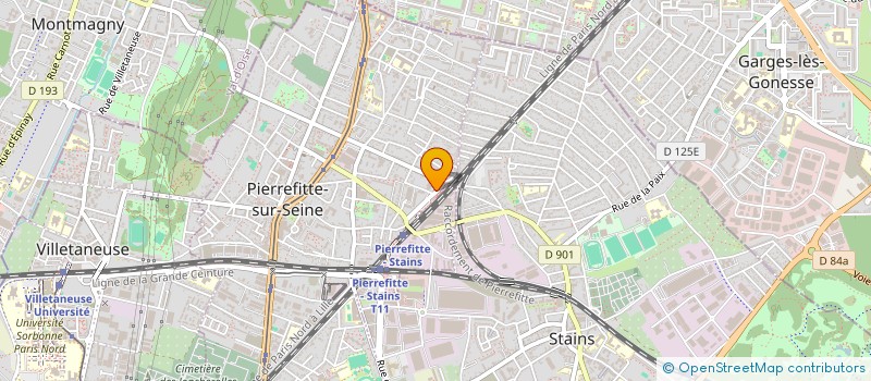 localisation de l'entreprise PHARMACIE DE LA GARE  PIERREFITTE-SUR-SEINE