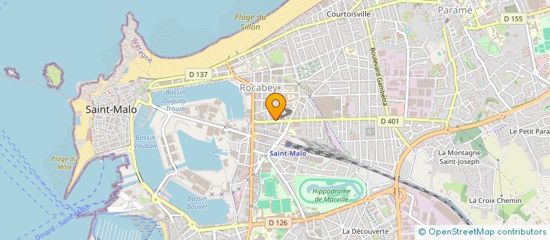 localisation de l'entreprise PHARMACIE DE LA GARE  SAINT-MALO