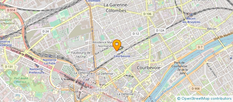 localisation de l'entreprise PHARMACIE DE LA GARE à COURBEVOIE