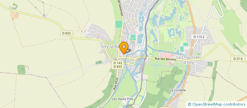 localisation de l'entreprise PHARMACIE DE LA GARE  IVRY-LA-BATAILLE