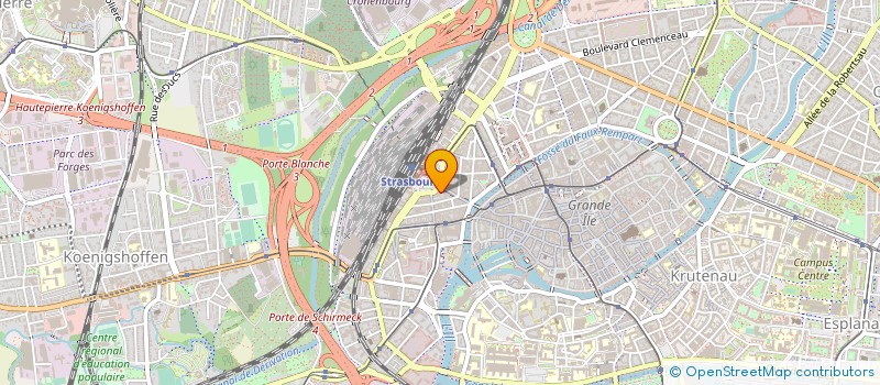 localisation de l'entreprise PHARMACIE DE LA GARE à STRASBOURG