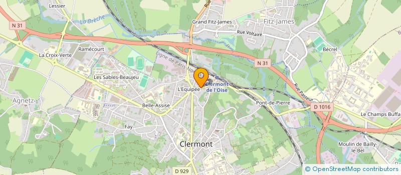 localisation de l'entreprise PHARMACIE DE LA GARE  CLERMONT