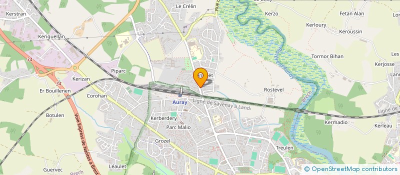 localisation de l'entreprise PHARMACIE DE LA GARE  BRECH