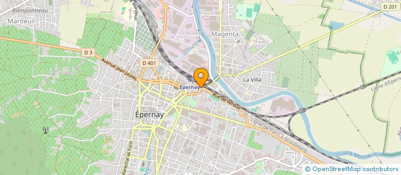 localisation de l'entreprise PHARMACIE DE LA GARE  EPERNAY