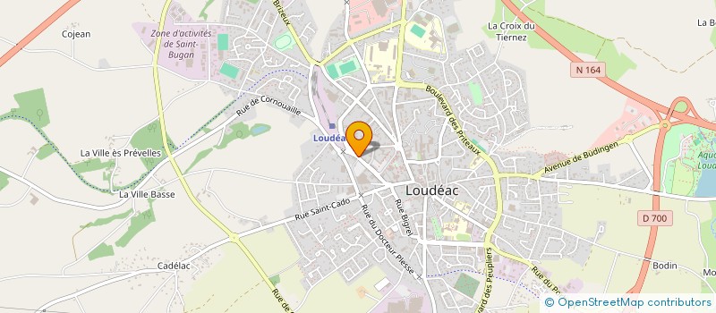 localisation de l'entreprise PHARMACIE DE LA GARE à LOUDEAC